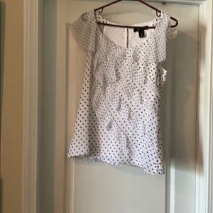 WHBM sleeveless white top 10